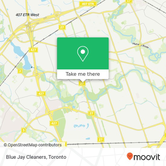 Blue Jay Cleaners map