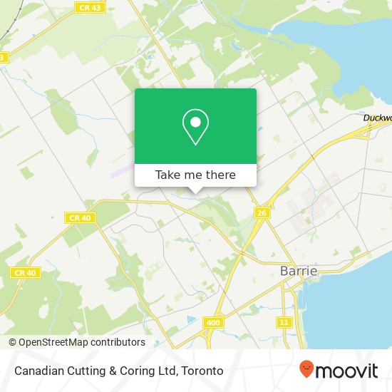 Canadian Cutting & Coring Ltd map