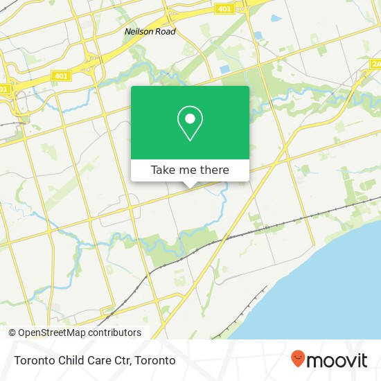 Toronto Child Care Ctr map