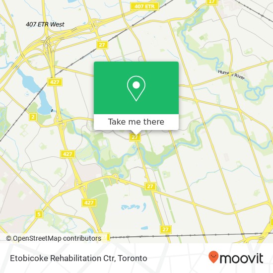 Etobicoke Rehabilitation Ctr map