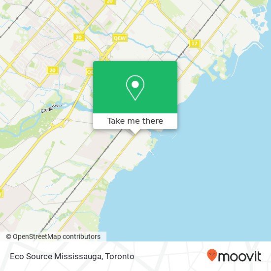 Eco Source Mississauga map