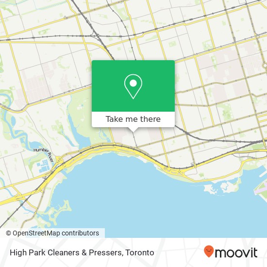 High Park Cleaners & Pressers map