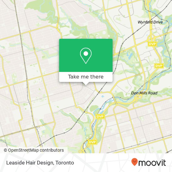 Leaside Hair Design map