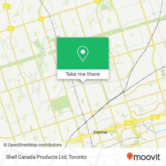 Shell Canada Products Ltd map