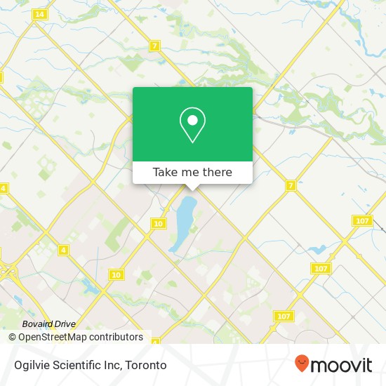 Ogilvie Scientific Inc map