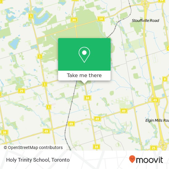 Holy Trinity School map