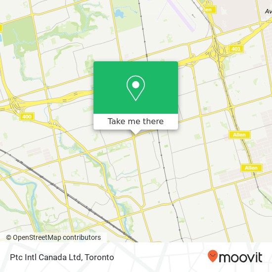 Ptc Intl Canada Ltd map