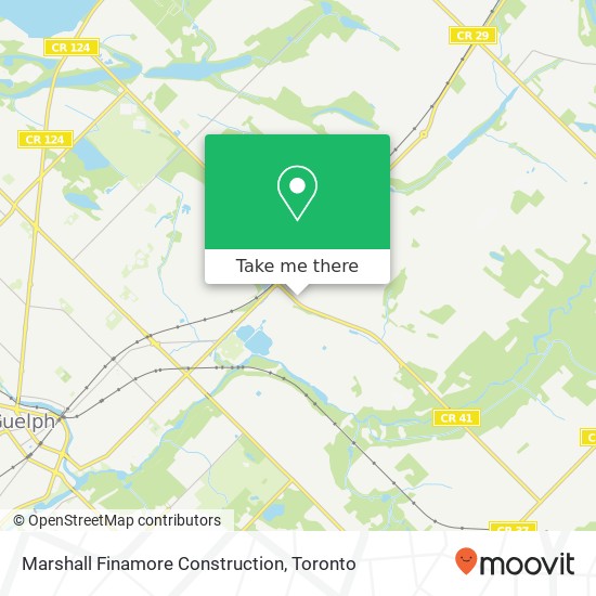 Marshall Finamore Construction map