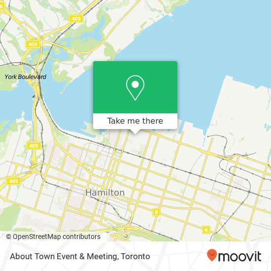 About Town Event & Meeting map