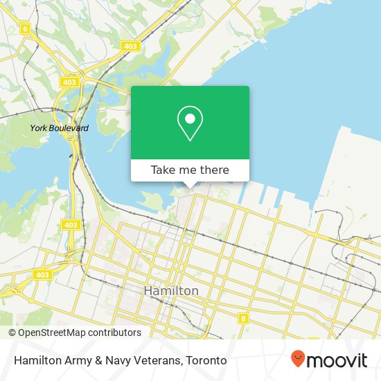 Hamilton Army & Navy Veterans map