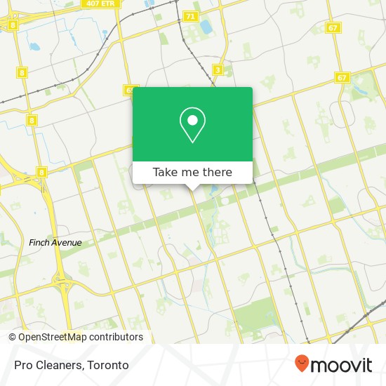Pro Cleaners map