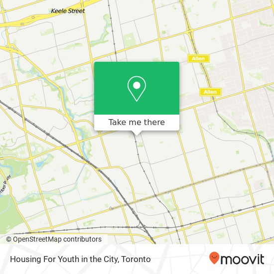 Housing For Youth in the City map