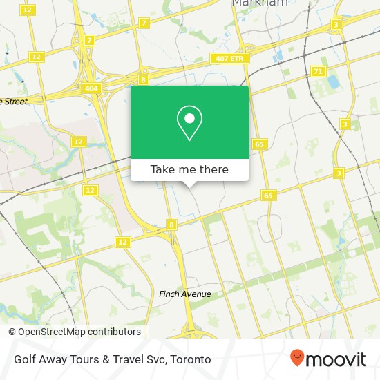 Golf Away Tours & Travel Svc map