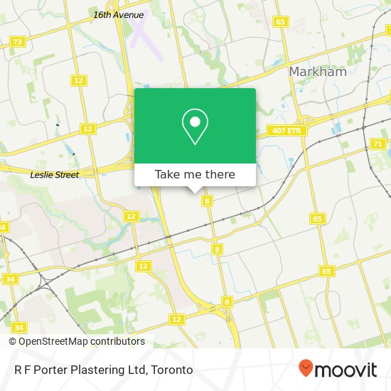 R F Porter Plastering Ltd map