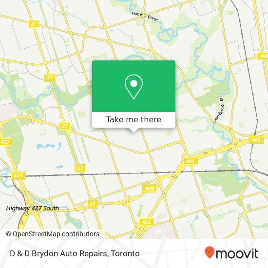 D & D Brydon Auto Repairs map