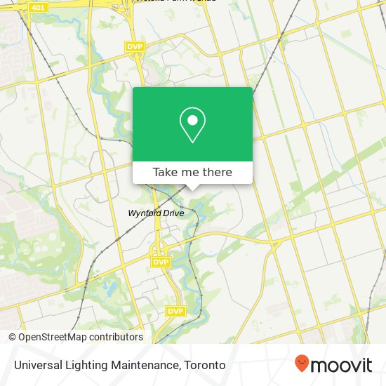 Universal Lighting Maintenance map
