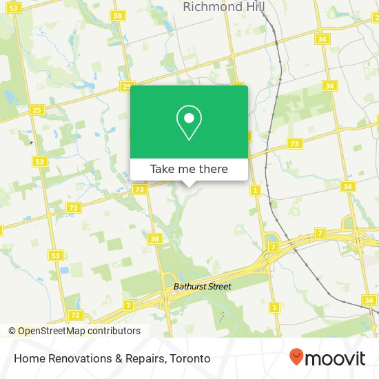 Home Renovations & Repairs map