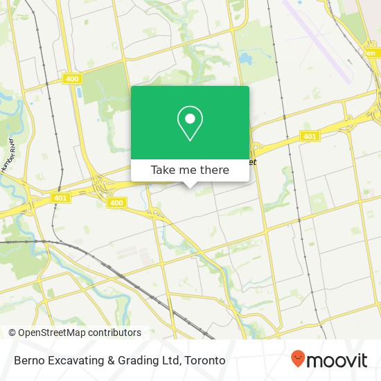 Berno Excavating & Grading Ltd map
