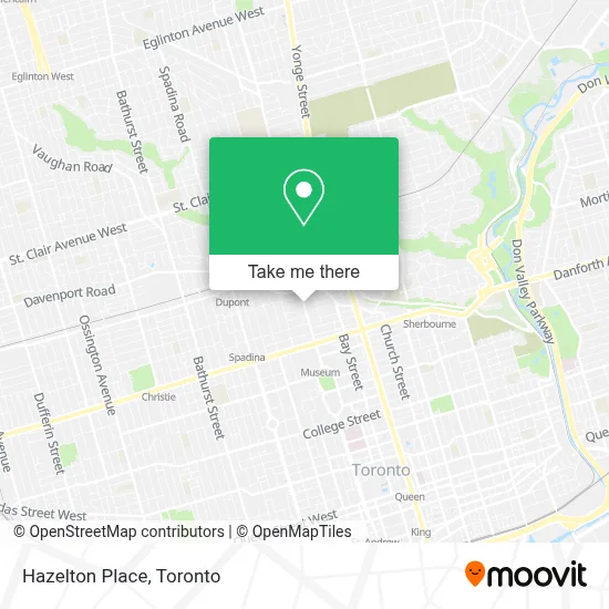 Hazelton Place map