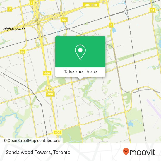 Sandalwood Towers map