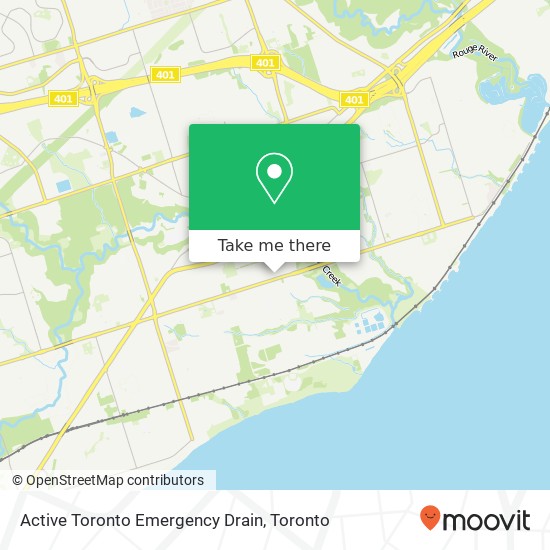 Active Toronto Emergency Drain map