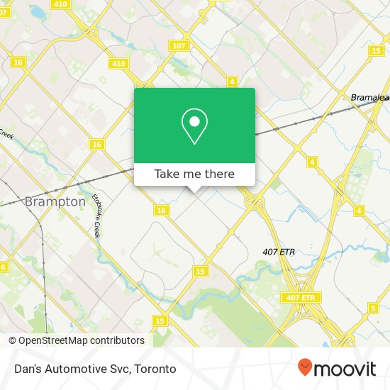 Dan's Automotive Svc map