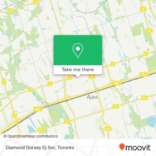 Diamond Dorsey Dj Svc map