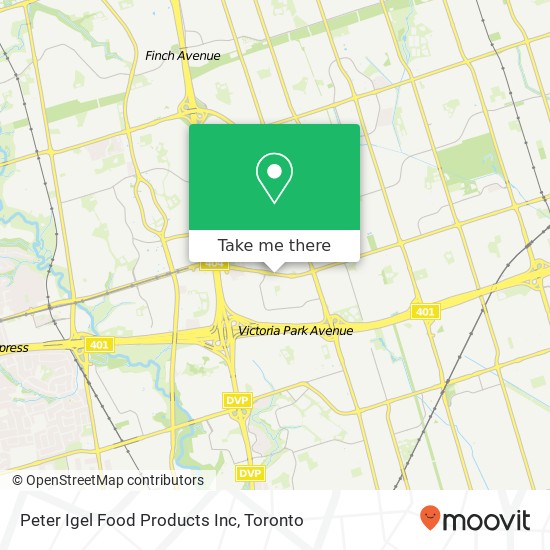 Peter Igel Food Products Inc map