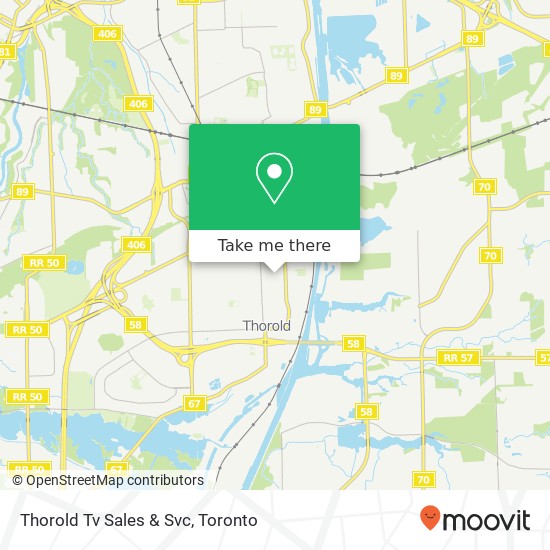 Thorold Tv Sales & Svc map