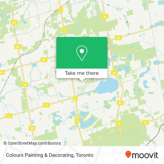 Colours Painting & Decorating map