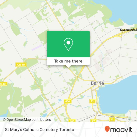 St Mary's Catholic Cemetery map