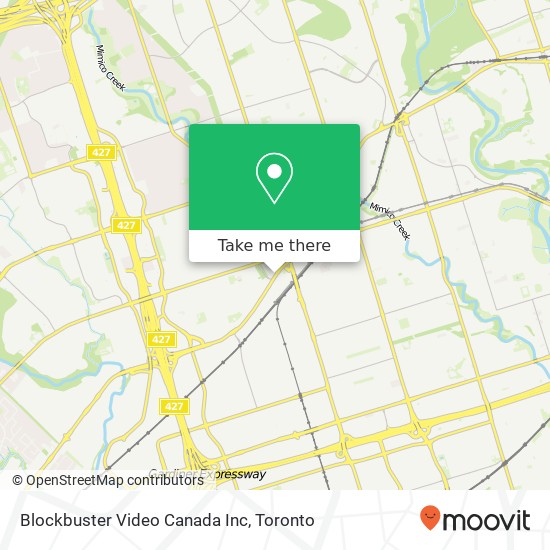 Blockbuster Video Canada Inc map