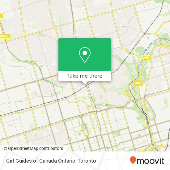 Girl Guides of Canada Ontario map