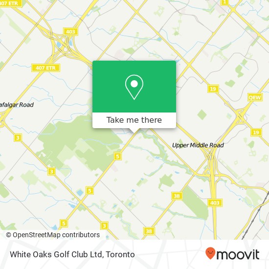 White Oaks Golf Club Ltd map