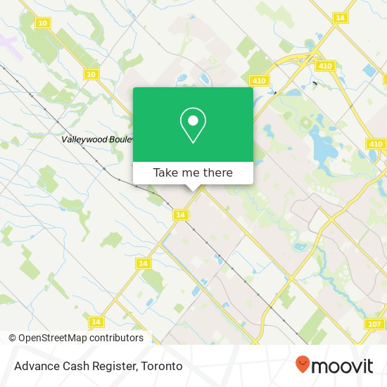 Advance Cash Register map