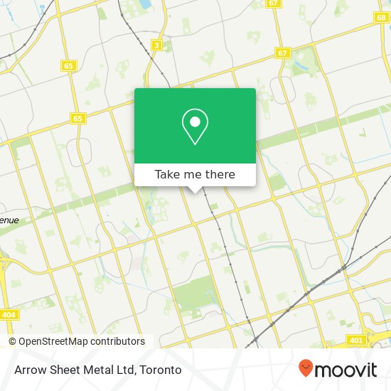 Arrow Sheet Metal Ltd map