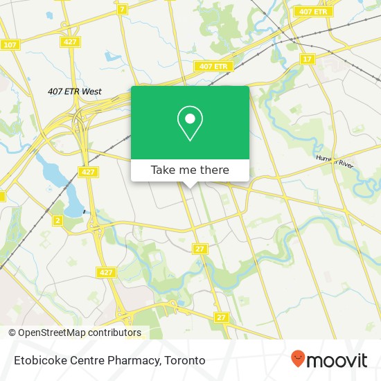 Etobicoke Centre Pharmacy map