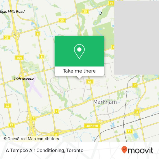 A Tempco Air Conditioning map