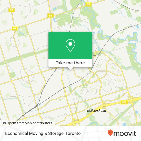 Economical Moving & Storage map