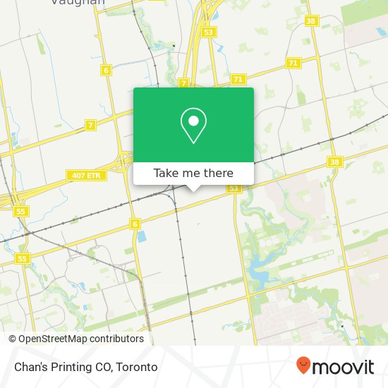 Chan's Printing CO map