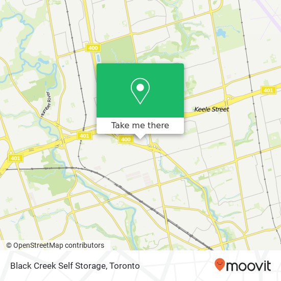 Black Creek Self Storage map