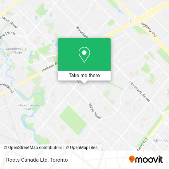 Roots Canada Ltd map