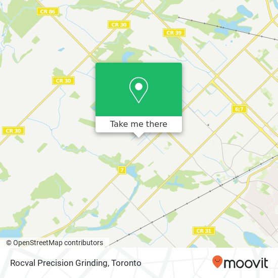 Rocval Precision Grinding map