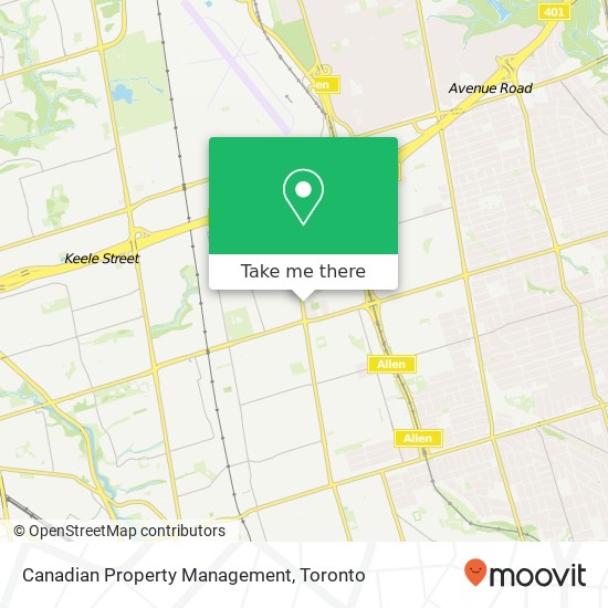 Canadian Property Management map
