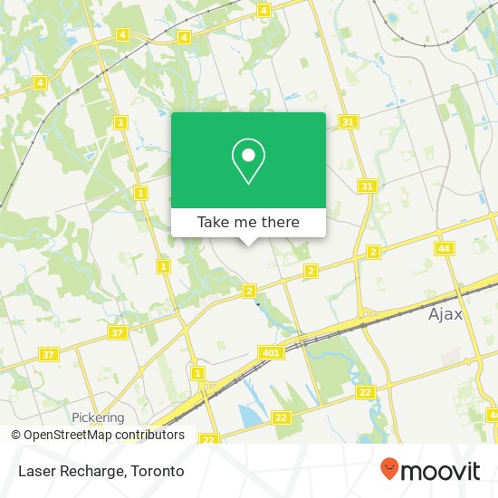 Laser Recharge map