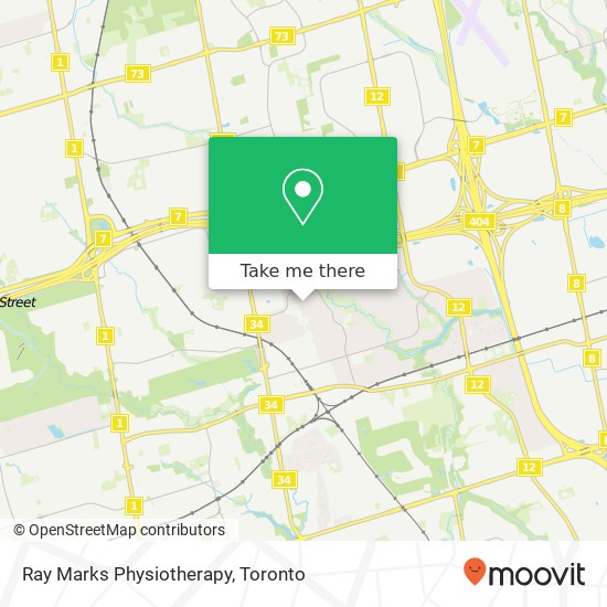 Ray Marks Physiotherapy map