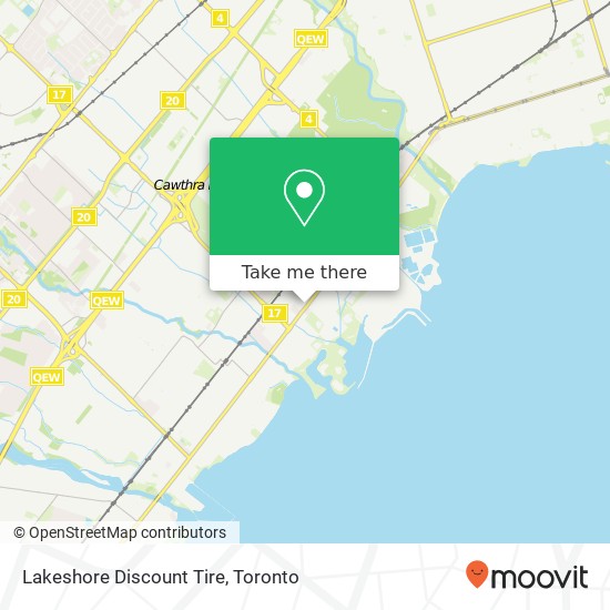 Lakeshore Discount Tire map