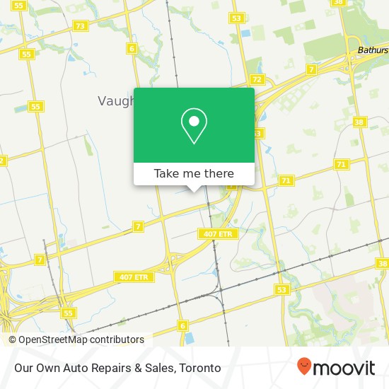 Our Own Auto Repairs & Sales map