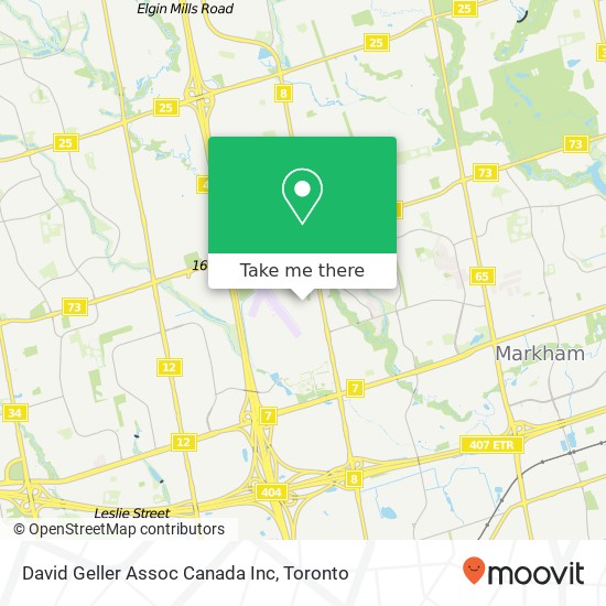 David Geller Assoc Canada Inc map