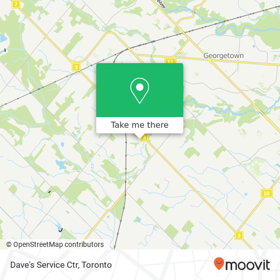 Dave's Service Ctr map